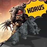 Horus Lupercal - kopia z żywicy wzorowana na arcyzdrajcy ludzkości