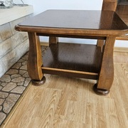 STOLIK KAWOWY DREWNIANY | 70x70x50 cm | STAN BDB | KOBYLNICA