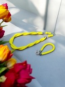 Naszyjnik bransoletka z koralików szklanych 