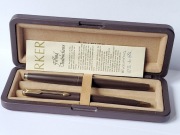Pióro wieczne Parker FALCON 50 Matt Brown & BALLPOINT długopis zestaw