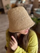 Panama z rafii, letni kapelusz