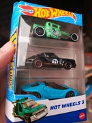 Hot wheels 3-pack 3 pak czarne porsche 911