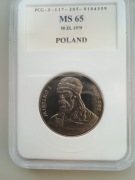 50 zł. 1979 - Mieszko I, PRL, GRADING PCG MS65.