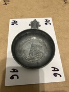 popielniczka cynowa z koniem vintage rare rarytas