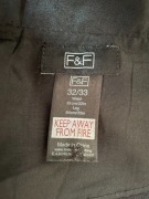 Spodnie garniturowe brązowe