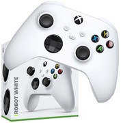 Kontroler Microsoft XBOX bezprzewodowy Robot White do gier konsoli pad X/S 