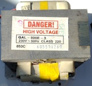 Mikrofalówka, Transformator, zasilacz GAL-800E - 3