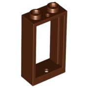 LEGO 4 x 60593 okno łukowe 2x3 - brązowy (reddish)