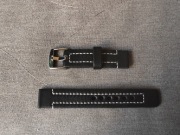 PATTINI pasek do zegarka skóra 20mm czarny