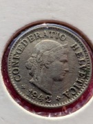 5 rappenów 1942 rok Szwajcaria Piękna stara moneta Tak jak na foto 