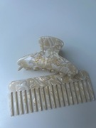 Prezent dla Panny Młodej grawerowany klips spinka grzebień 