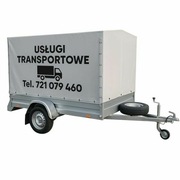 Usługi transportowe, przyczepka, przeprowadzki, pomoc przy załadunku 