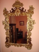 Lustro barokowe, początek XX w w pozłacanej ramie