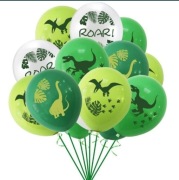 Balony z dinozaurami 8 szt