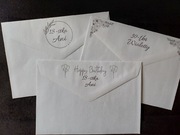 Personalizowane drukowane koperty na zaproszenia C6 na wesele urodziny