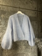 Sweter z dzwonkowym rękawem 81%kidmoher 