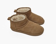 Botki Śniegowce Ocieplane Zamszowe Brązowe Dunnes Stores | R. 37