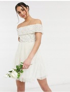 Sukienka mini cekiny Bardot Maya asos 34