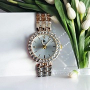 Zegarek damski złoty KURREN cyrkonie elegancki luksusowy nowy