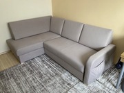 Sofa narożna z funkcją spania i schowkiem,bdb stan