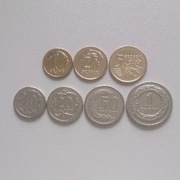 1,2,5,10,20,50 gr, 1 zł 1992 r. - stany -1/+2