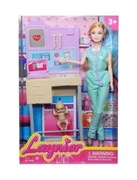 Lalka pediatra doktor niemowlak + akcesoria 