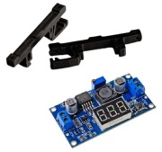 Uchwyt na szynę DIN LM2596 Przetwornica Step-Down 3A DC-DC z wyświetlaczem