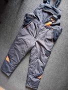 Nowe zimowe ocieplane spodnie ogrodniczki ochronne robocze