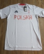 Oryginalna koszulka treningowa Adidas Polska olimpiada roz L
