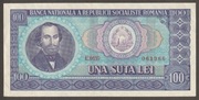 Rumunia 100 lei 1966 - Balcescu - E.0157 - 1966
