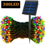Łańcuchy świetlne LED na energię słoneczną 300LED 