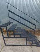 Schody metalowe antracyt