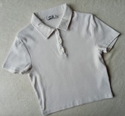 Crop-top Bershka rozmiar L biały 