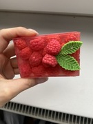 Mydło glicerynowe o zapachu malinowym idealny prezent