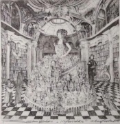 TOMASZ SĘTOWSKI "Infantka" akwaforta, 25 x 25 cm