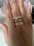 Pierścionek szeroki Vintage premium 