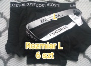 Bokserki męskie Lacoste  czarne 6 szt L , patrz fotki i opis