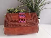 Piękna skórzana torebka arcydzieło z Meksyku 