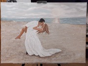 Malowanie obrazów na weselu 