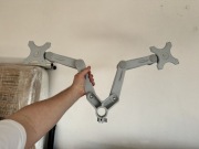 Uchwyt biurkowy do dwóch monitorów New Star nowe 10-27 cali do 12 kg