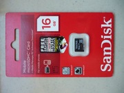 Karta pamięci microSDHC SanDisk 16 GB adapter