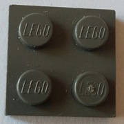 LEGO 3022 ciemnoszara płytka 2 x 2 4588,6479 2szt