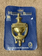 Mosiężna Kołatka do drzwi solidna z mosiądzu