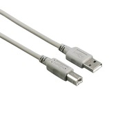 Kabel USB 2,0 typ A-B, szary, 3 m ,VALUE