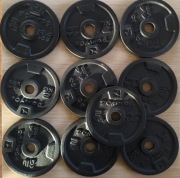 Talerze do treningu siłowego Corength żeliwny 2 kg / 28 mm - 10 sztuk