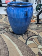 Donica szkliwiona kobaltowa 76cm x 60cm