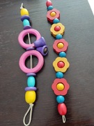 Zawieszka do wózka dziecinnego , drewniana  ekologiczna