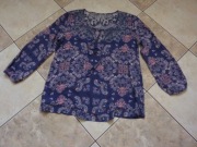 HIT! Bluzeczka Debenhams wzór paisley fiolet 38/M 