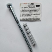 Kołek rozporowy 14x160mm z wkrętem - Koelner 
