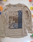 Szara koszulka bluzka 7-8lat rozm 128